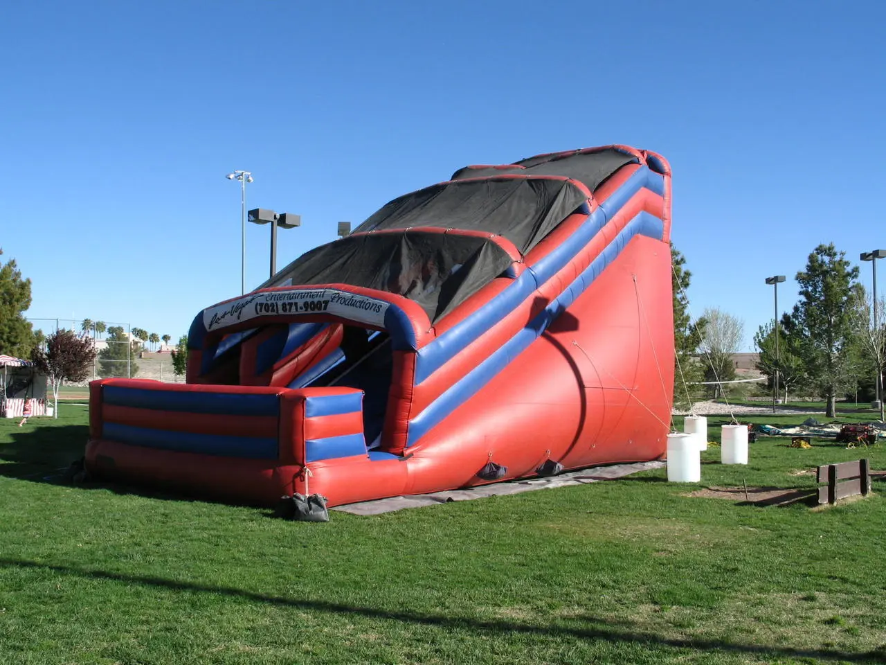55 Foot Giant Inflatable Slide Attraction for Event Production in Las Vegas