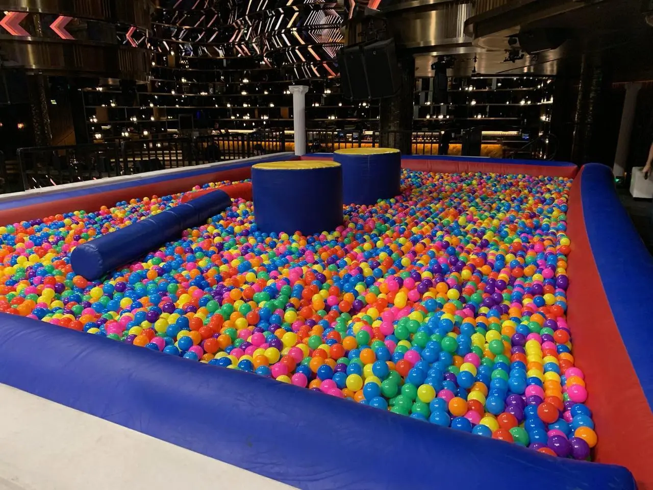 Indoor Ball Pit Thousands Colored Balls Inflatable Structures Event Production Las Vegas