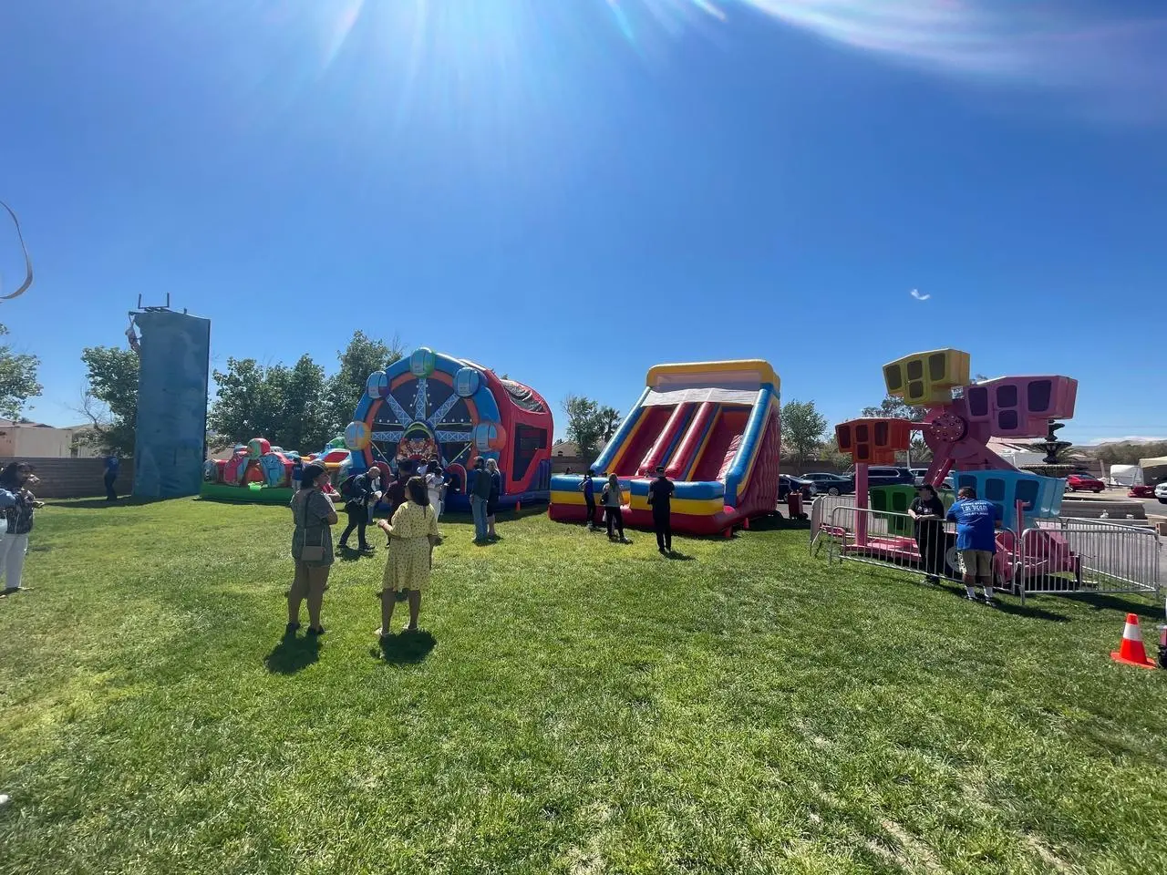 Outdoor Inflatable Attractions Climbing Wall Slide Carnival Ride Event Production Las Vegas