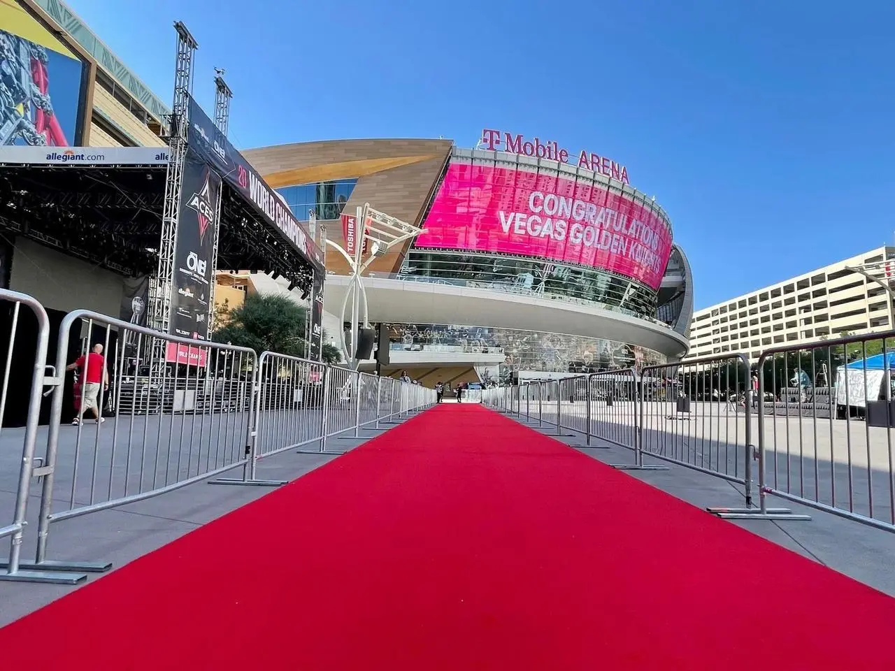 Red Carpet Entrance T Mobile Arena Las Vegas Event Production