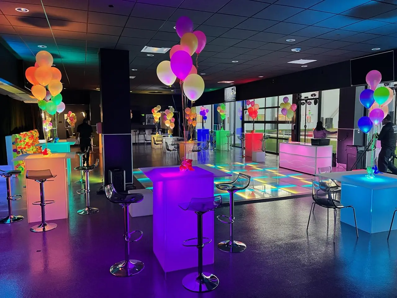 LED Illuminated Furniture Glow Tables Bar Stools Event Production Las Vegas