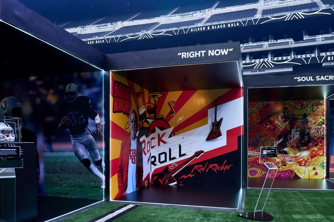 Custom Scenic Backdrop Stage Podium Branded Event Production Las Vegas