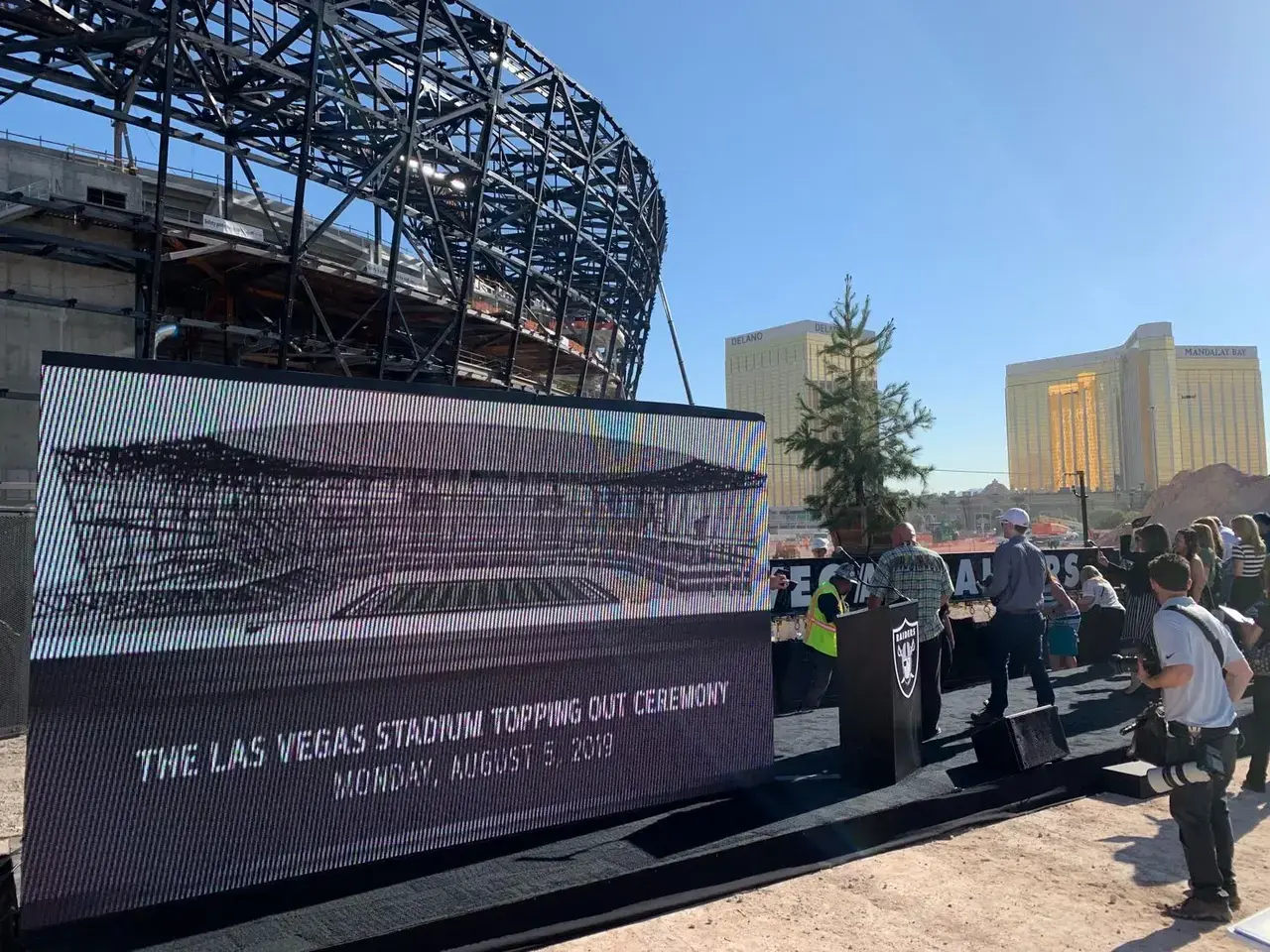 Facility groundbreaking ceremony construction start event production in Las Vegas
