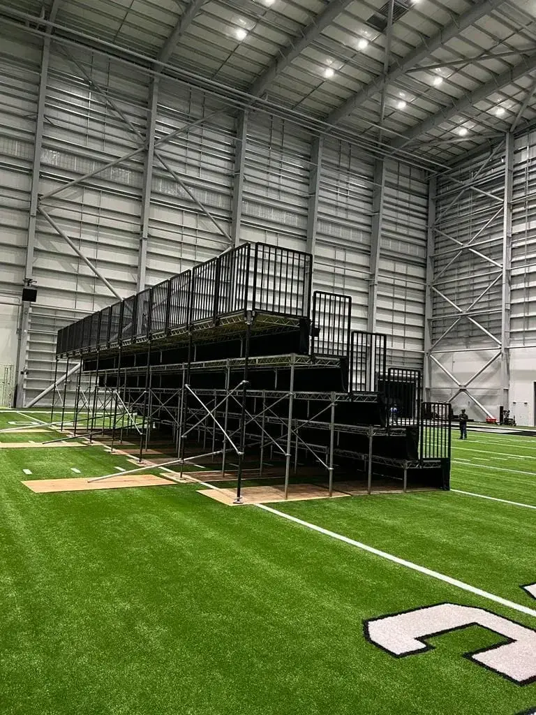 Bleacher Seating System Tiered Risers Event Production Las Vegas