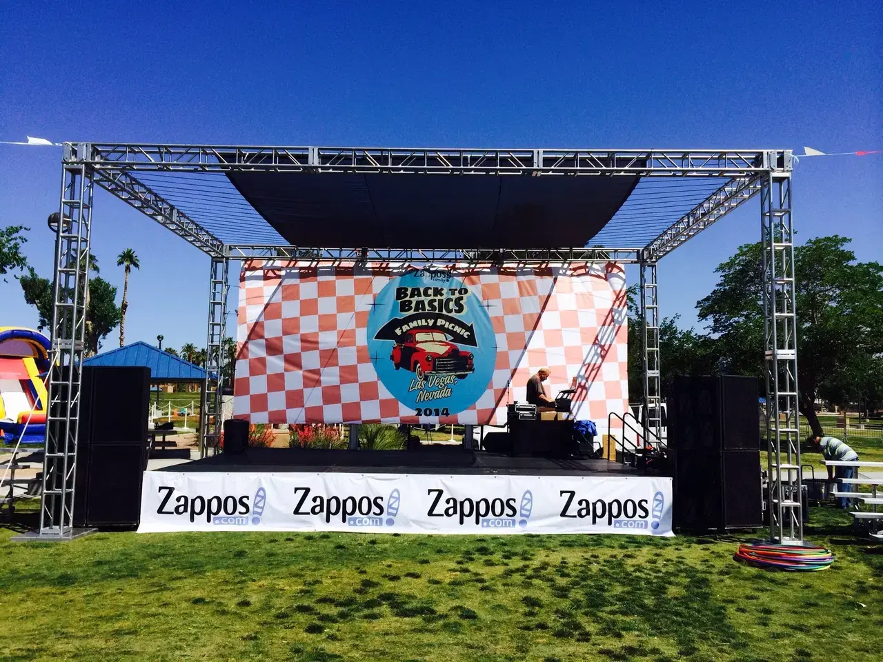 Small Band Stage Performance Platform Las Vegas Event Production